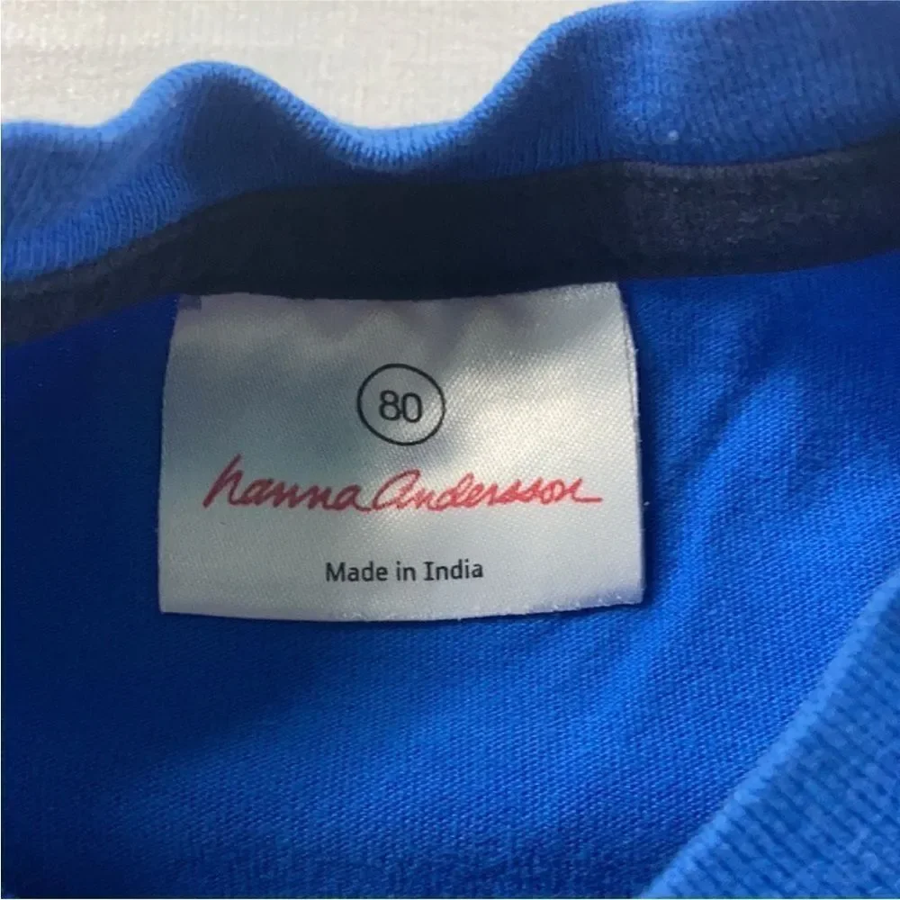 Hanna Andersson Blue Tiger Appliqué Shirt